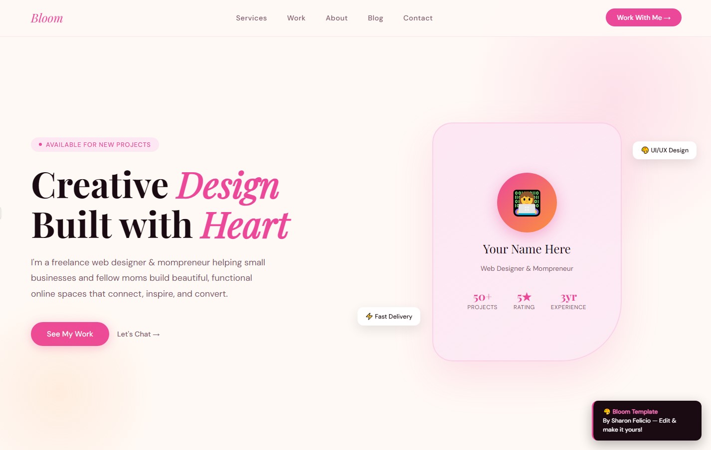 Bloom – Mompreneur Website Starter Template (HTML/CSS) - Image 2