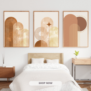 Brown Boho Wall Art Print Set (Digital Download)