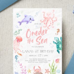 Under the Sea Birthday Invitation
