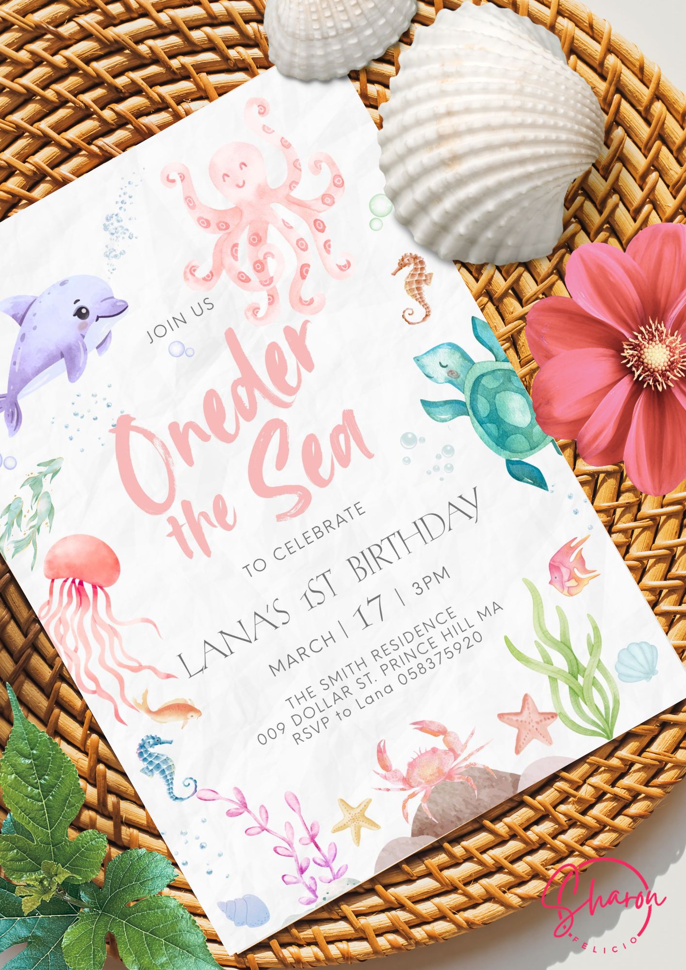 Under the Sea Birthday Invitation - Image 2