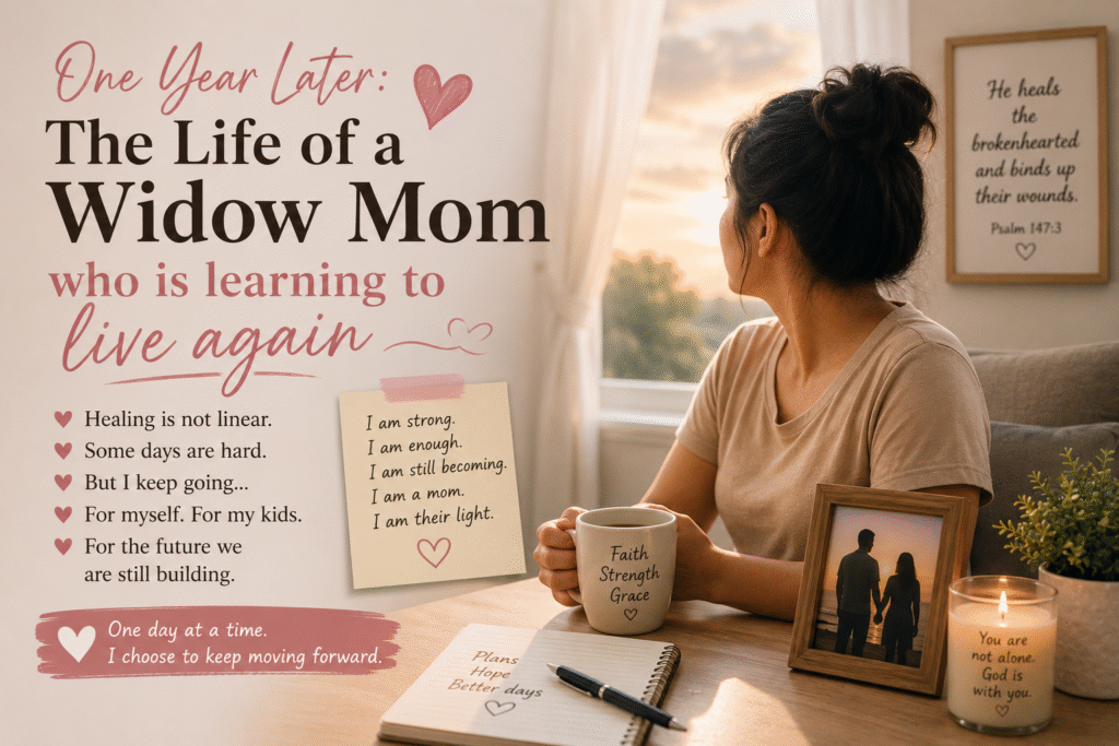 One Year Later: The Life of a Widow Mom Who Is Learning to Live Again
